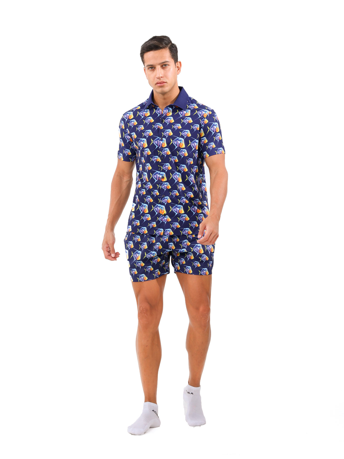 WAVERIDE ALLOVER PRINTED SUMMERSUIT NAVY