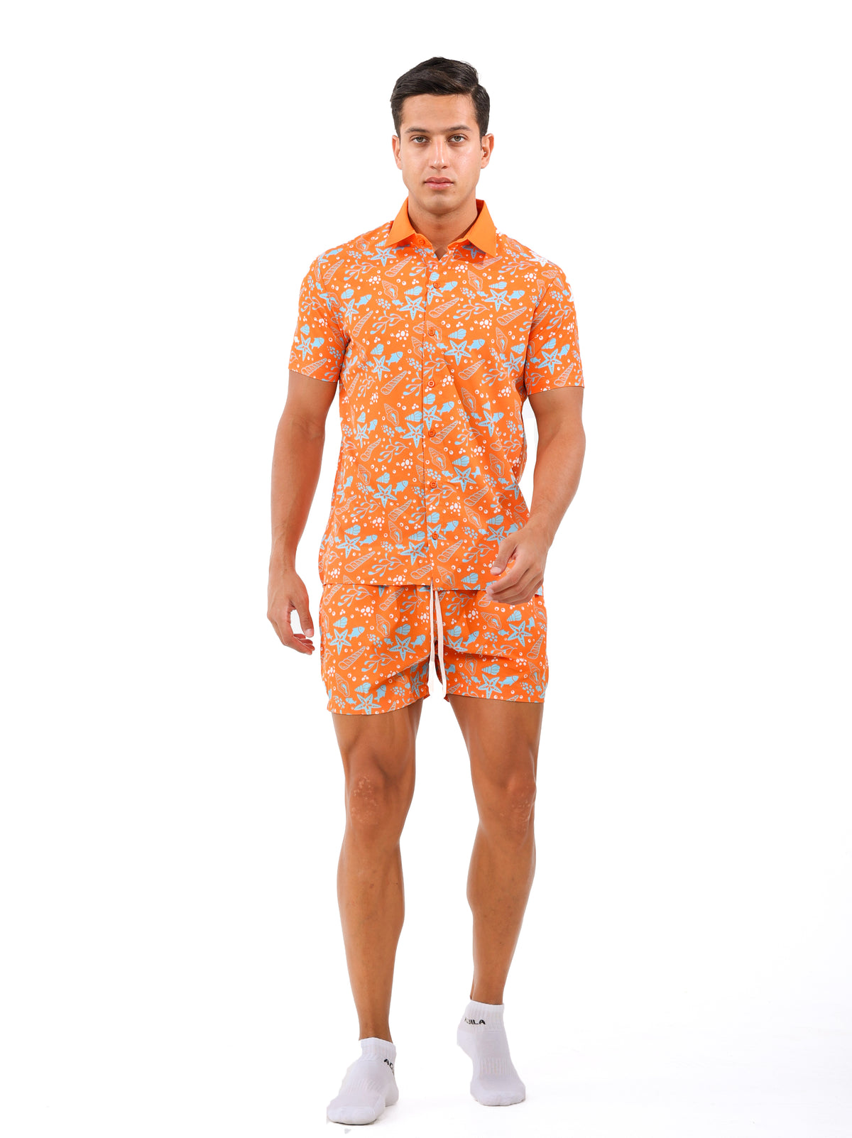 WAVERIDE ALLOVER PRINTED SUMMERSUIT ORANGE