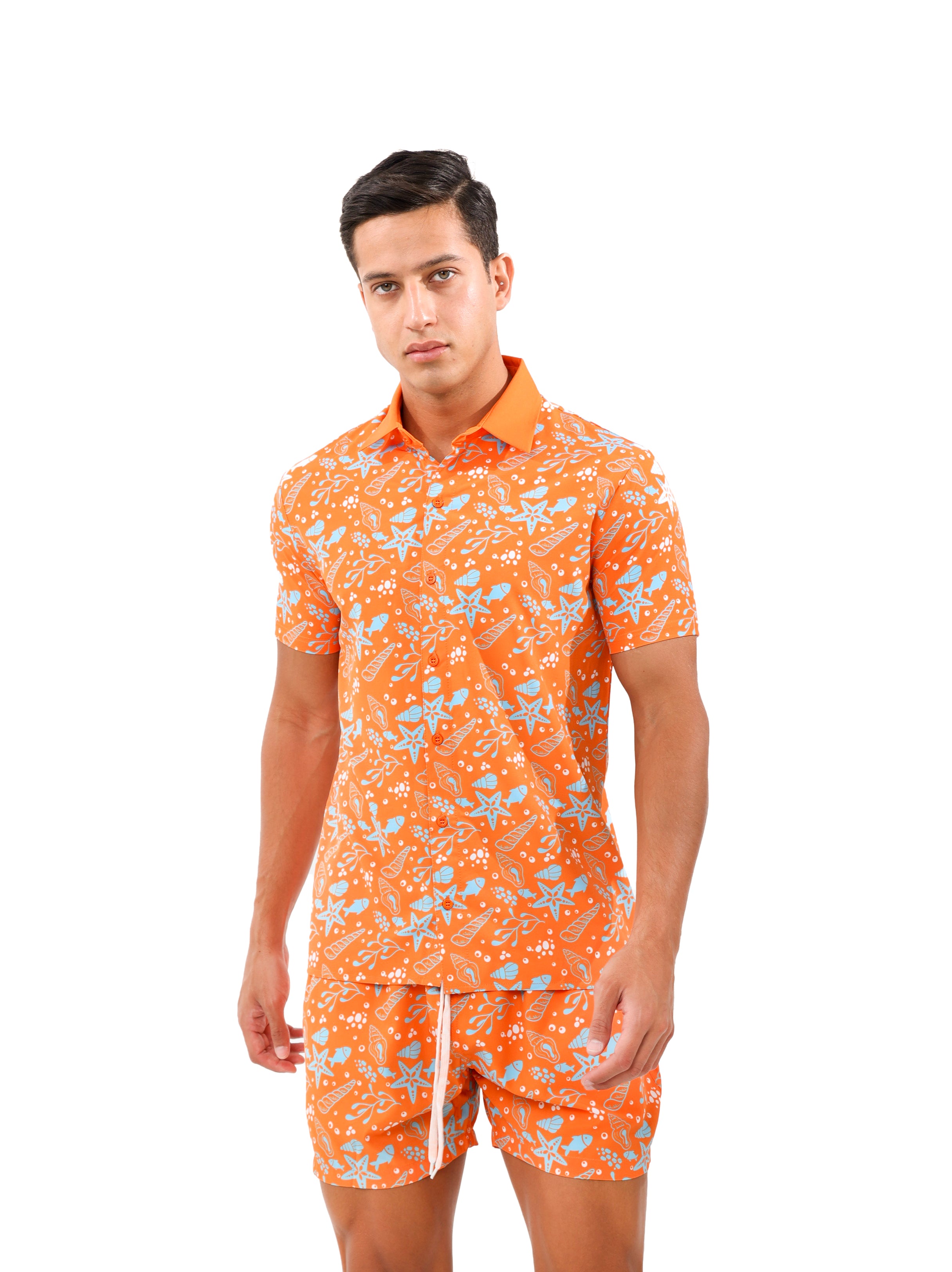 WAVERIDE ALLOVER PRINTED SUMMERSUIT ORANGE